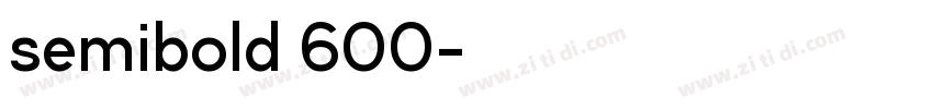 semibold 600字体转换